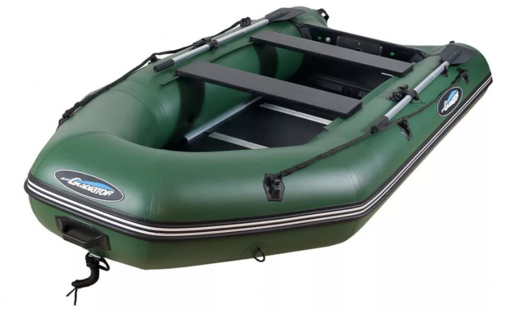 МОТОРНО-ГРЕБНАЯ ЛОДКА ПВХ GLADIATOR А 340 ТК С ФАНЕРНЫМ ПОЛОМ в Ноябрьске