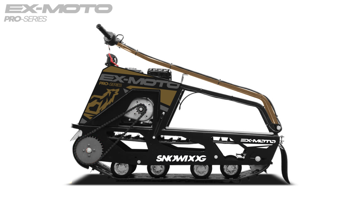 Мотобуксировщик EX-MOTO SNOWDOG S380 8л.с. в Ноябрьске