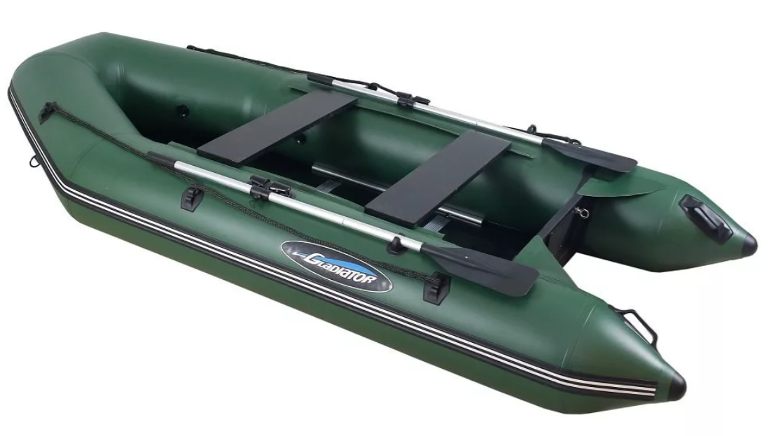 МОТОРНО-ГРЕБНАЯ ЛОДКА ПВХ GLADIATOR А 340 ТК С ФАНЕРНЫМ ПОЛОМ в Ноябрьске