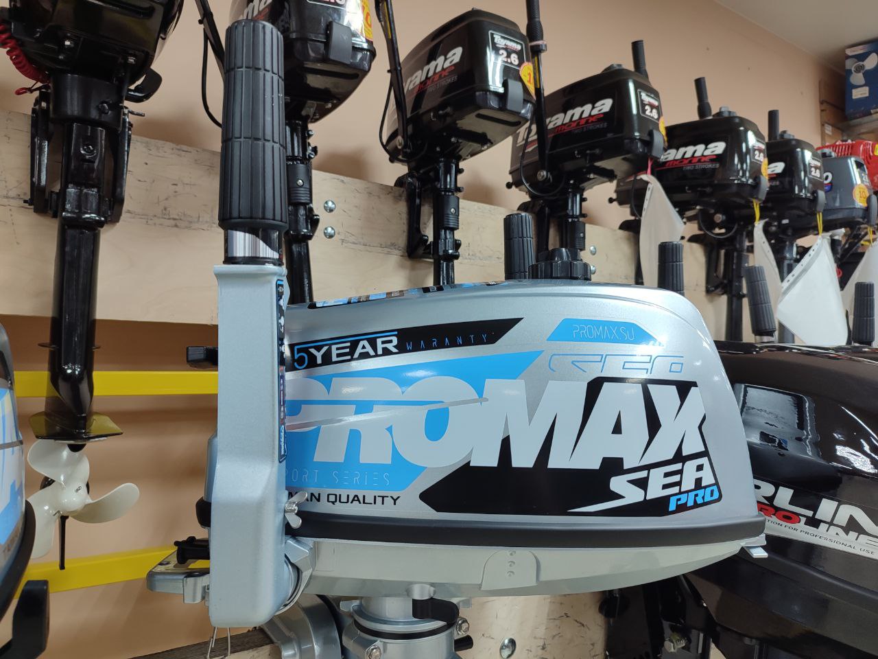 Лодочный мотор PROMAX SP5FHS (внешний бак 12 л) в Ноябрьске